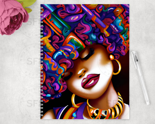 Colorful Beauty Spiral Notebook