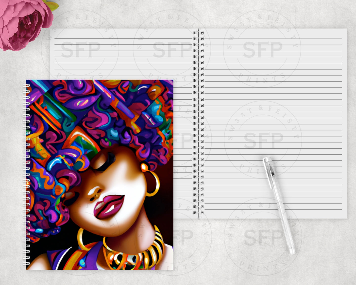 Colorful Beauty Spiral Notebook