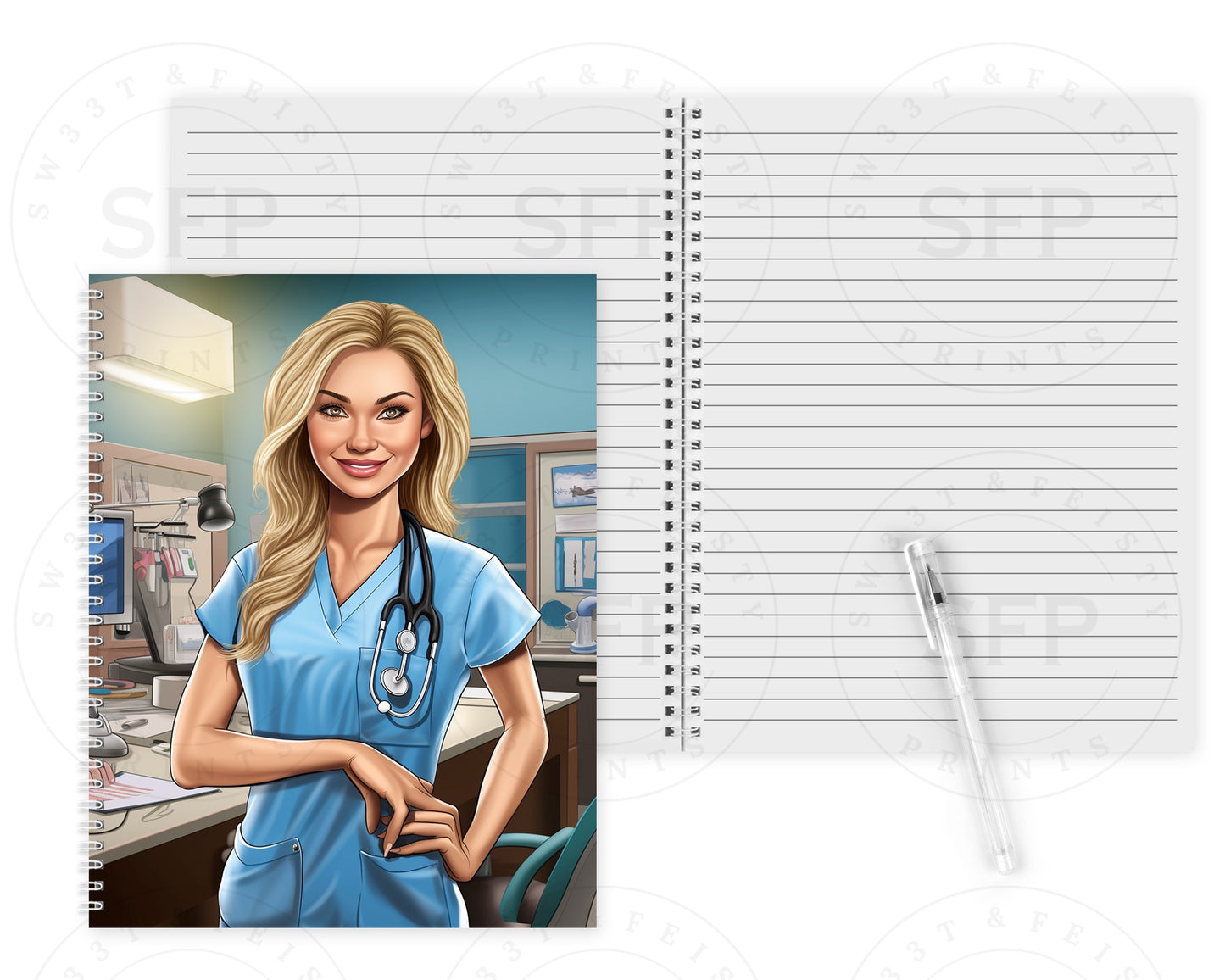 Nurse Life Spiral Notebook