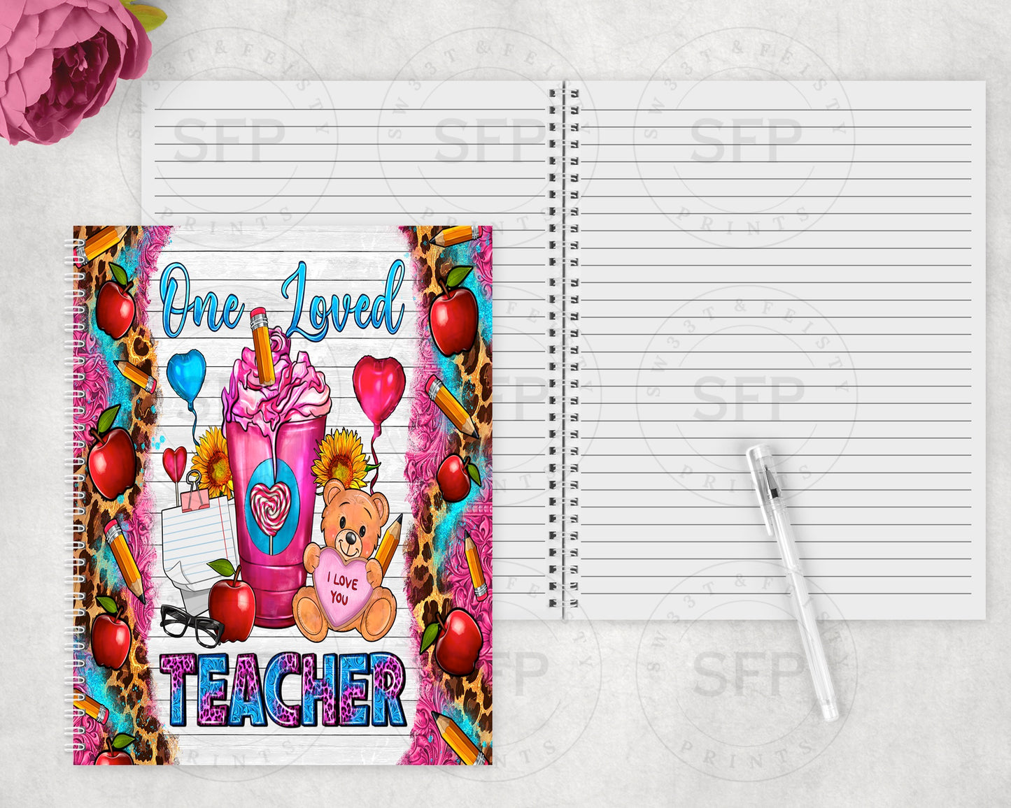 One Loved Teacher Spiral Notebook