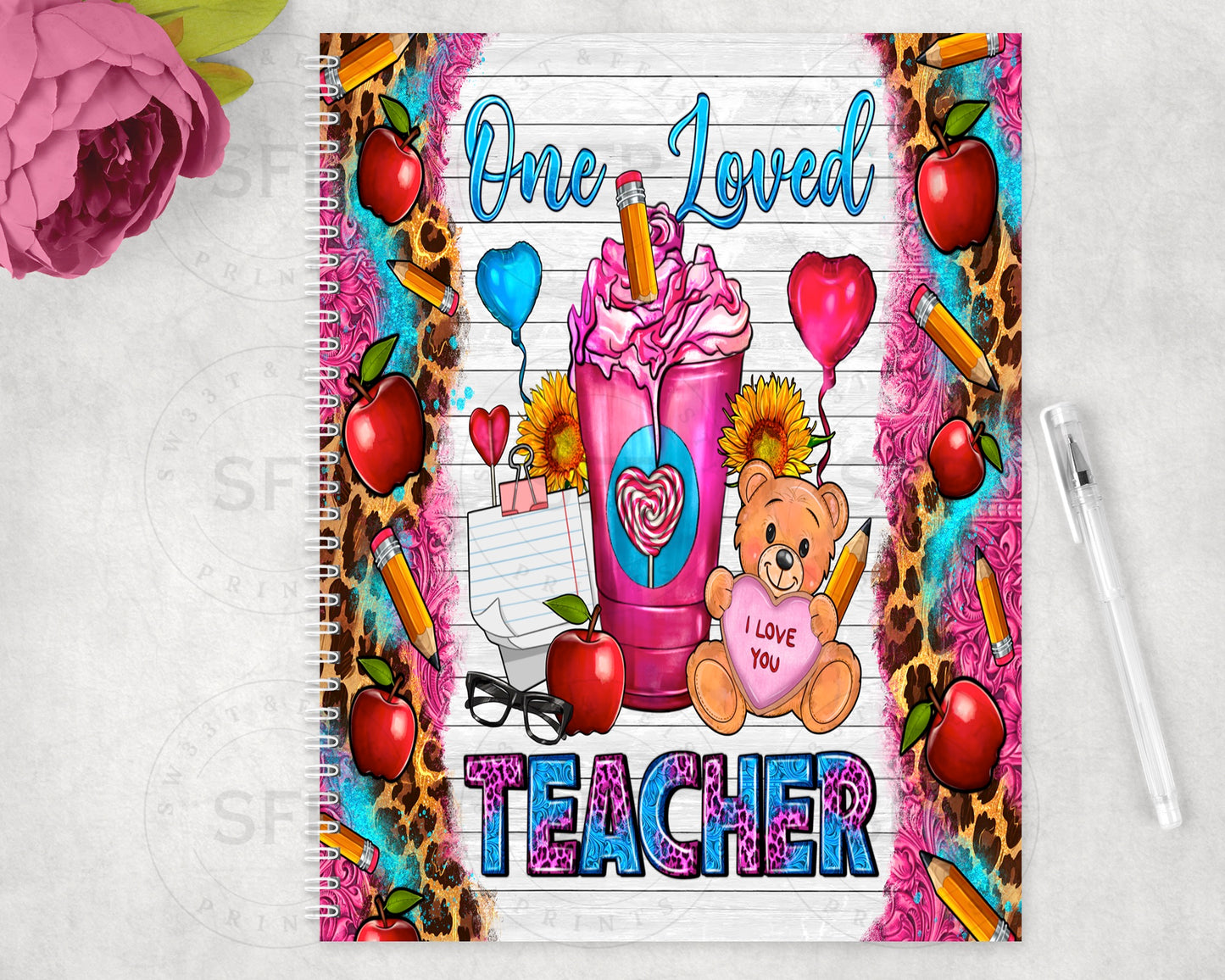 One Loved Teacher Spiral Notebook