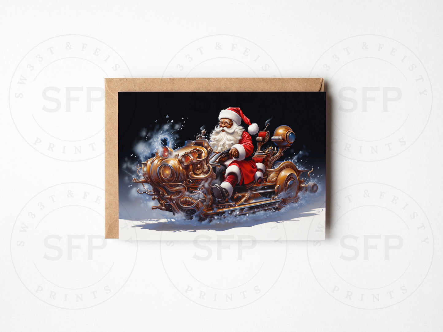 Santa on a Golden Sleigh