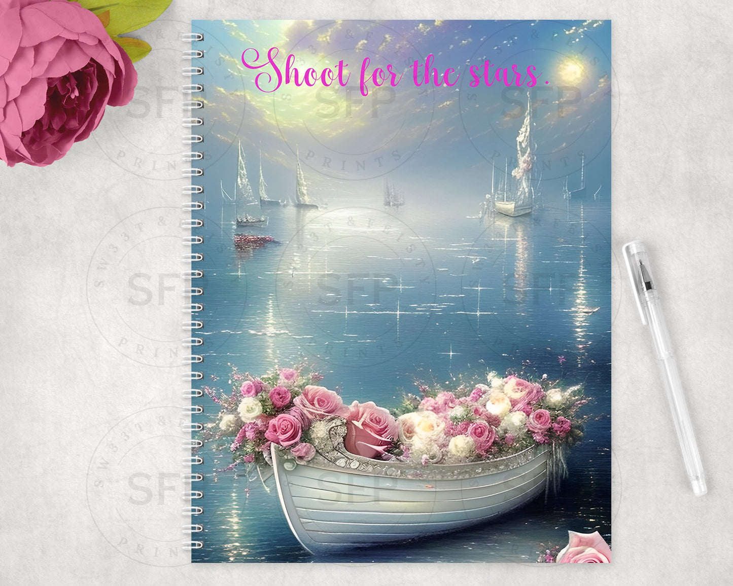 Shoot for the Stars Spiral Notebook