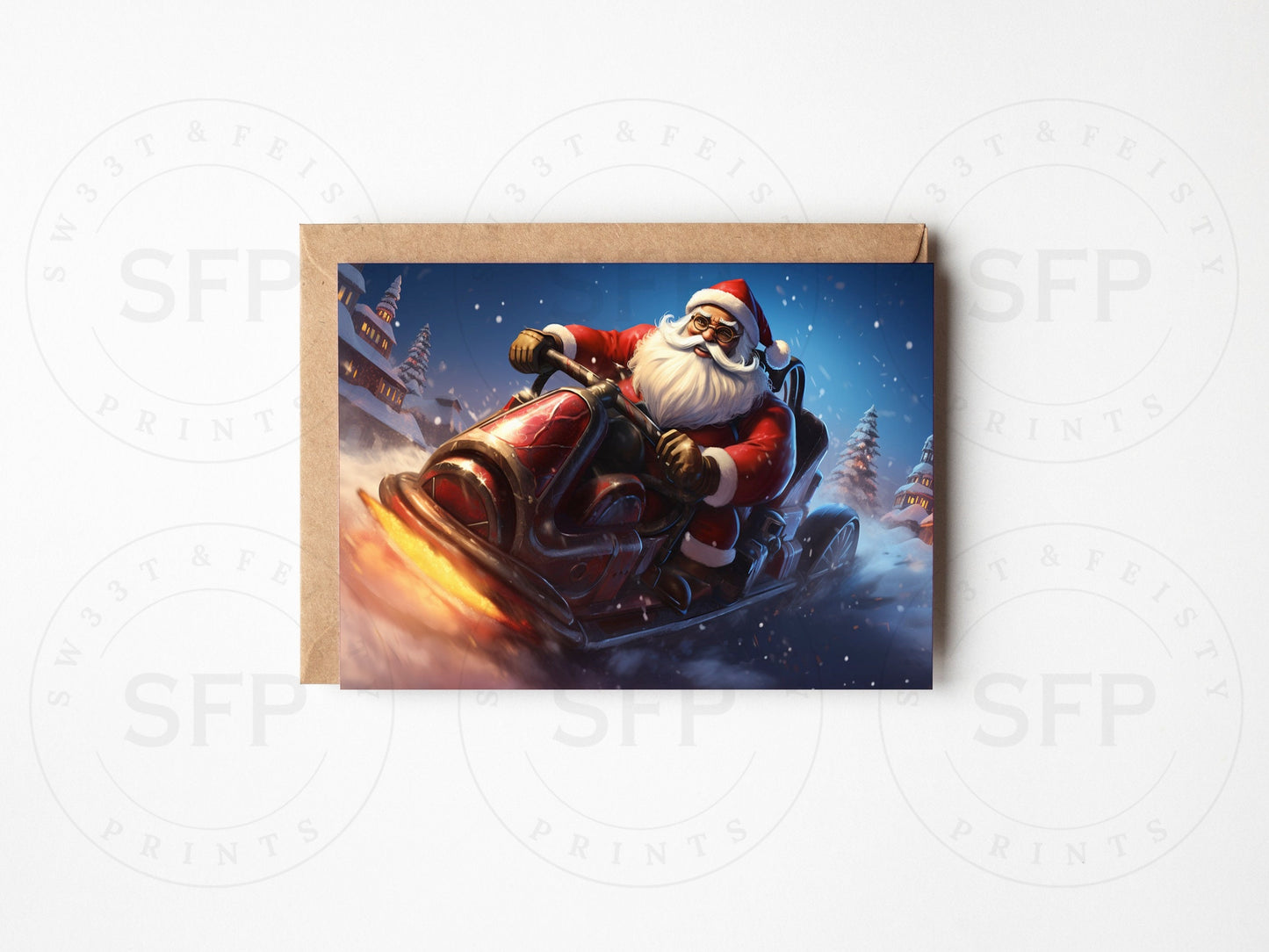 Santa II greeting card